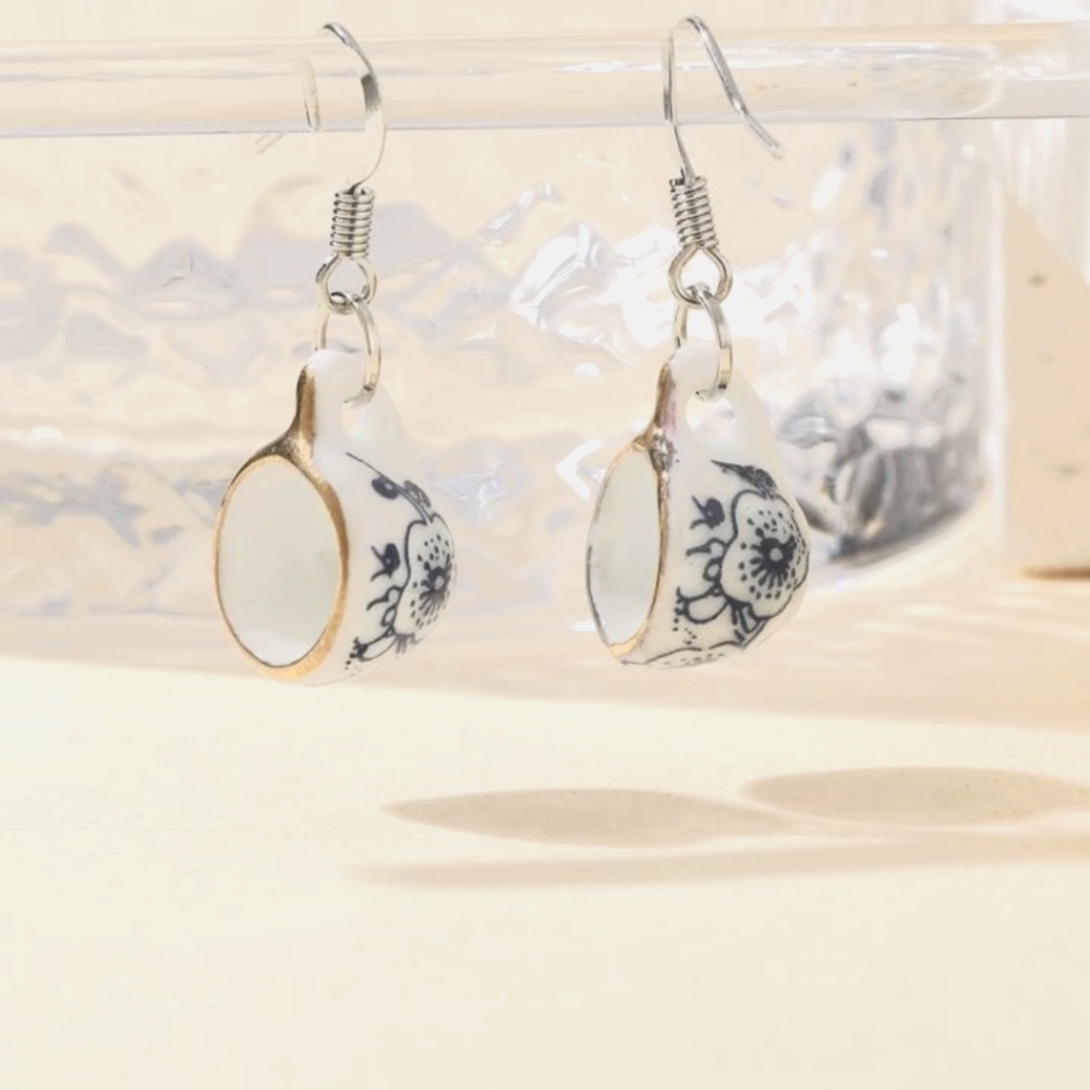 Teacup Earrings